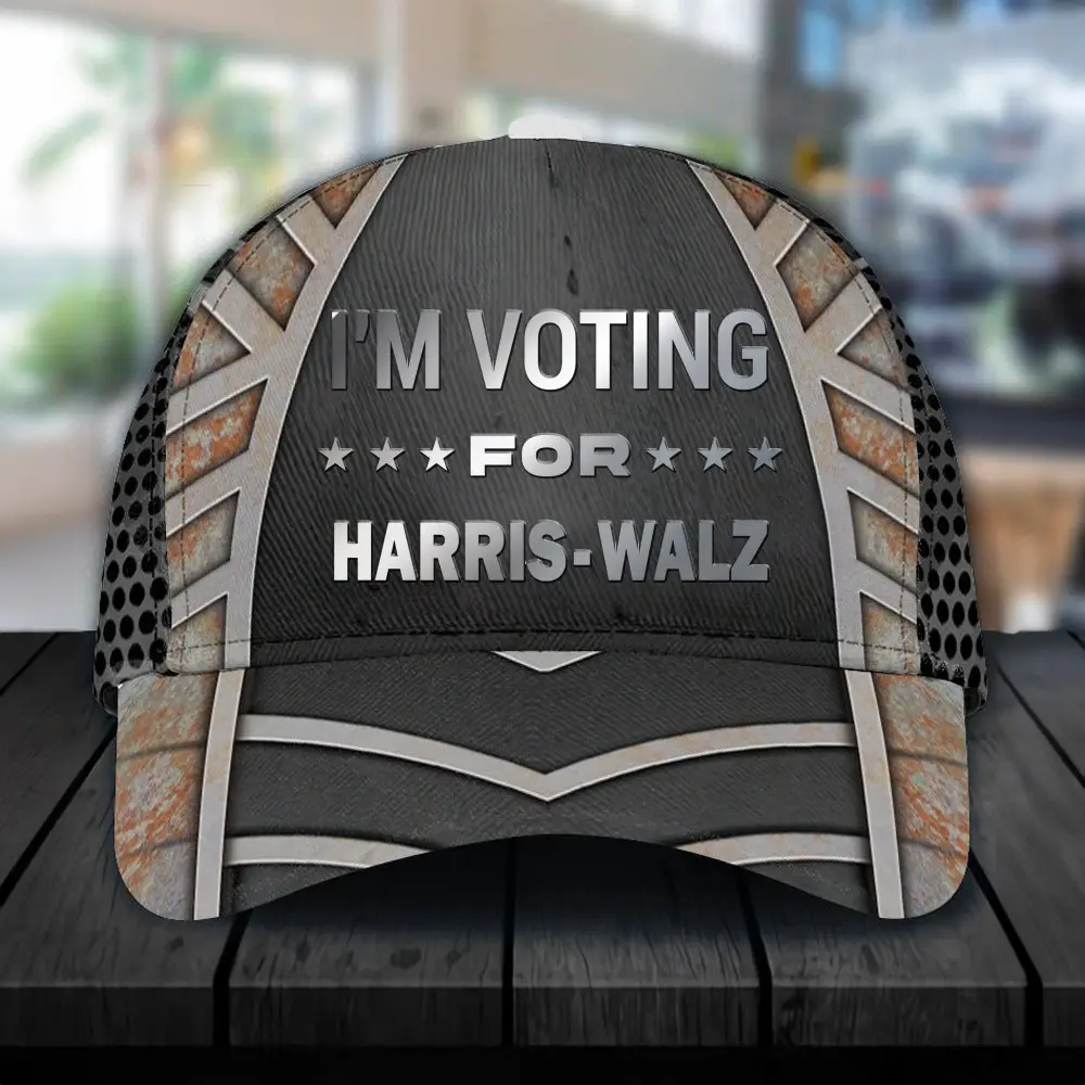 I'm Voting For Harris Walz Hat Harris Walz For President 2024 Cap Gifts For Father