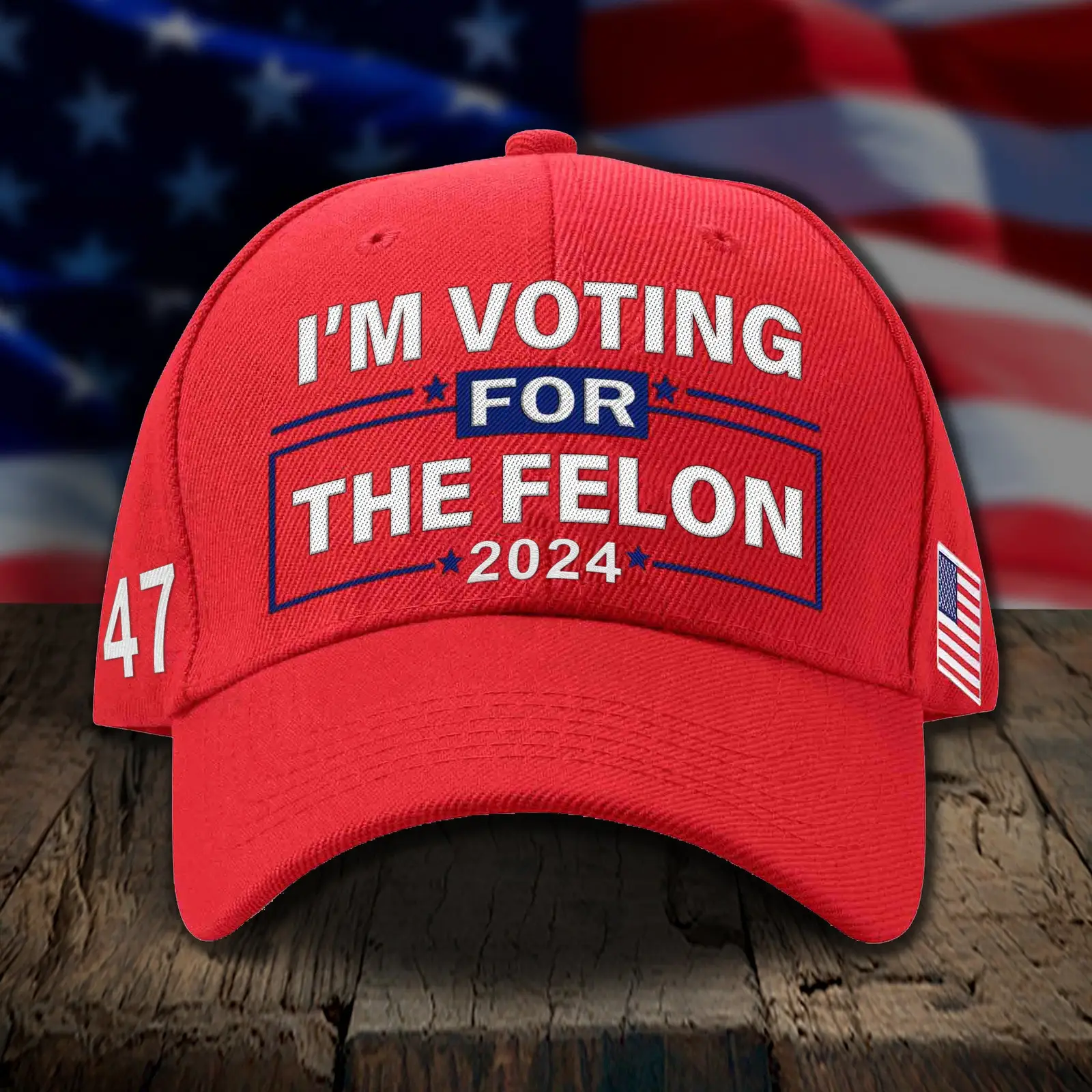 I'm Voting For The Felon Hat Take American Back Hat For Supporter -WearandDecor