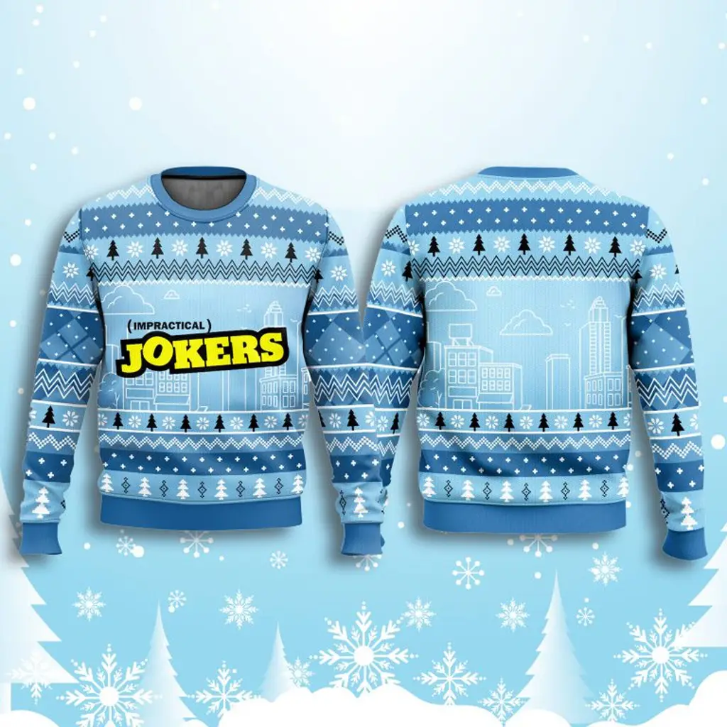 Impractical Jokers Ugly Christmas Sweater Xmas Apparel Cool Christmas Gifts For Guys - WearandDecor