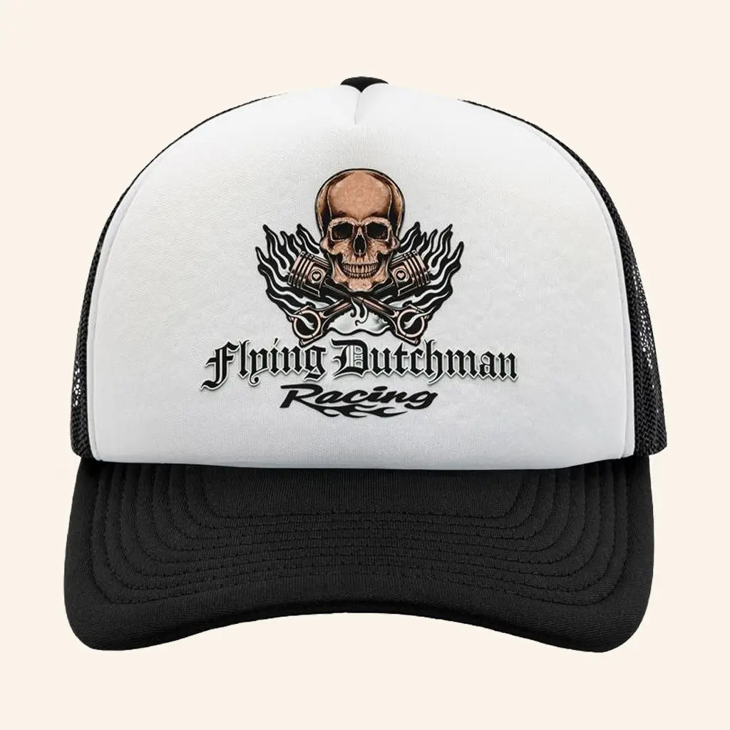In N Out Merch Flying Dutchman Racing Foam Trucker Hat Xmas Gifts For Him -WearandDecor