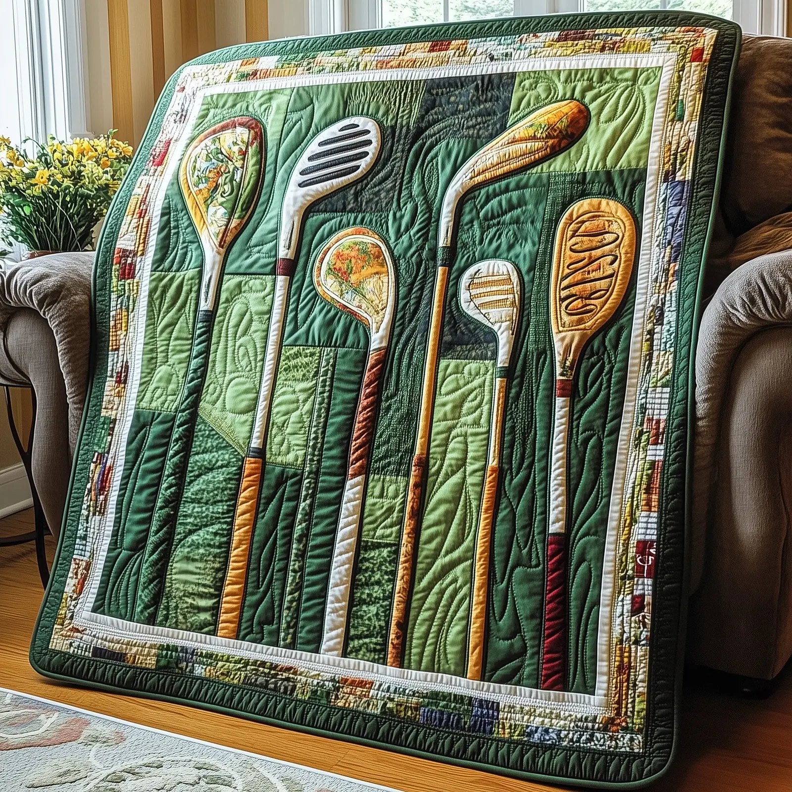 In The Golf Bag Quilted Blanket Unique Golf Gear Best Golf Gifts For Women