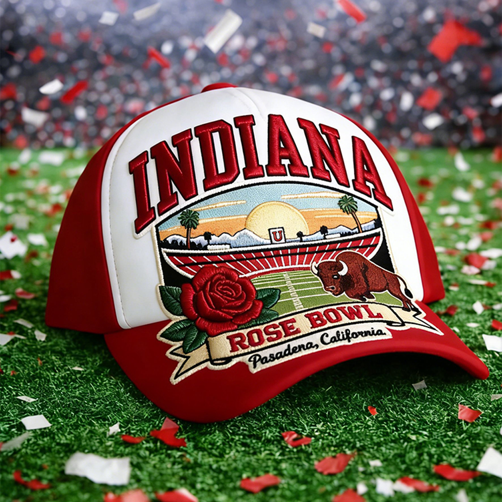 Indian Hoosiers Rose Bowl Hat Indiana National Championship 2026 Baseball Cap