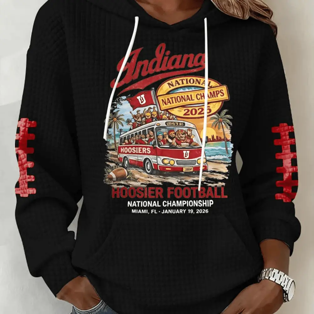 Indiana 2026 National Championship Hoodie Game Day Football Merchandise