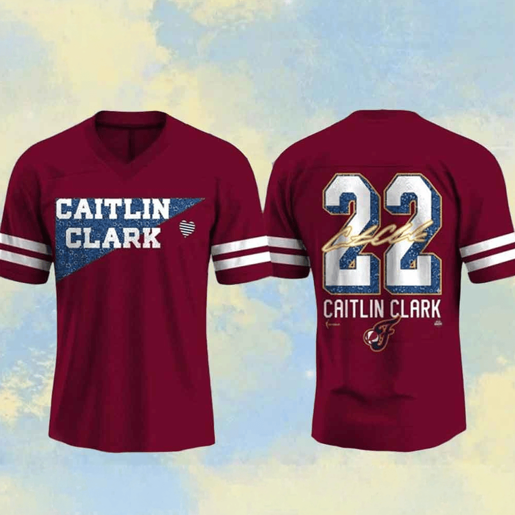 Indiana Fever X Caitlin Clark Football Jersey Best Gifts For Basketball Fans