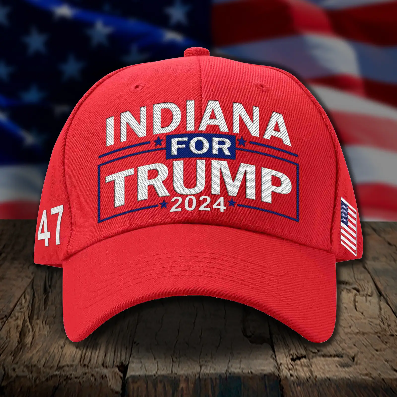 Indiana For Trump 2024 Hat 47 Donald Trump Hats Election Campaign Merch Gifts For Gun Lovers