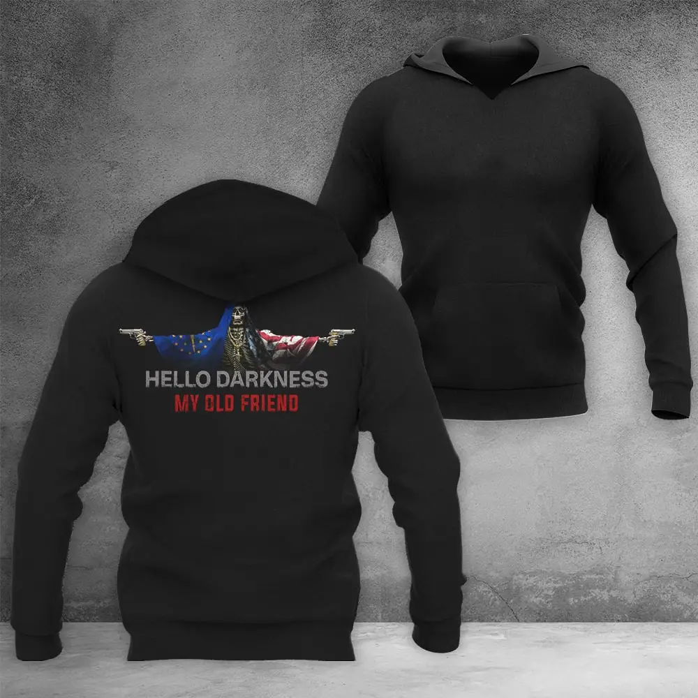 Indiana Hoodie Hello Darkness My Old Friend