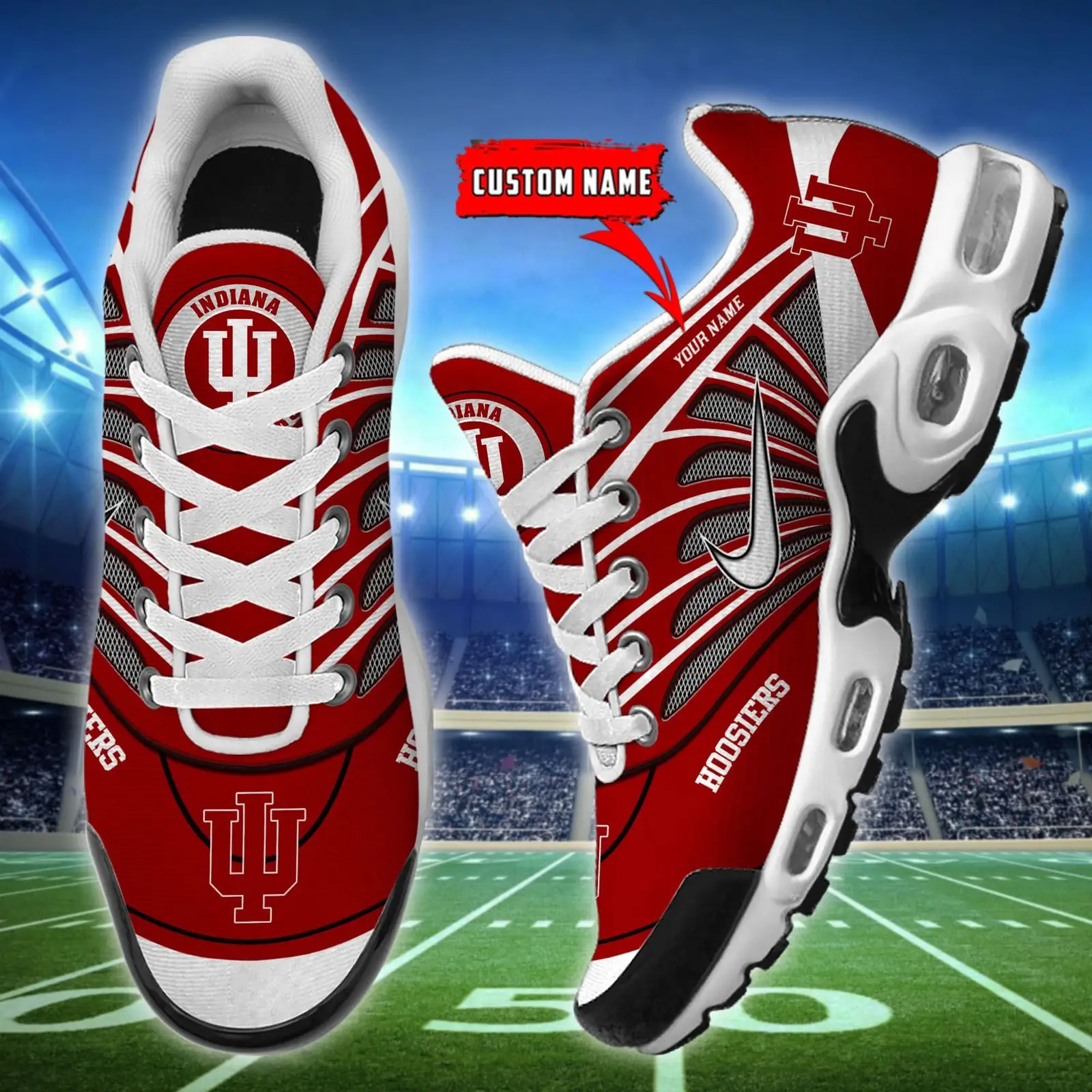 Indiana Hoosiers Air Max Plus Shoes Indiana Hoosiers Air Max Plus Shoes - Image 1