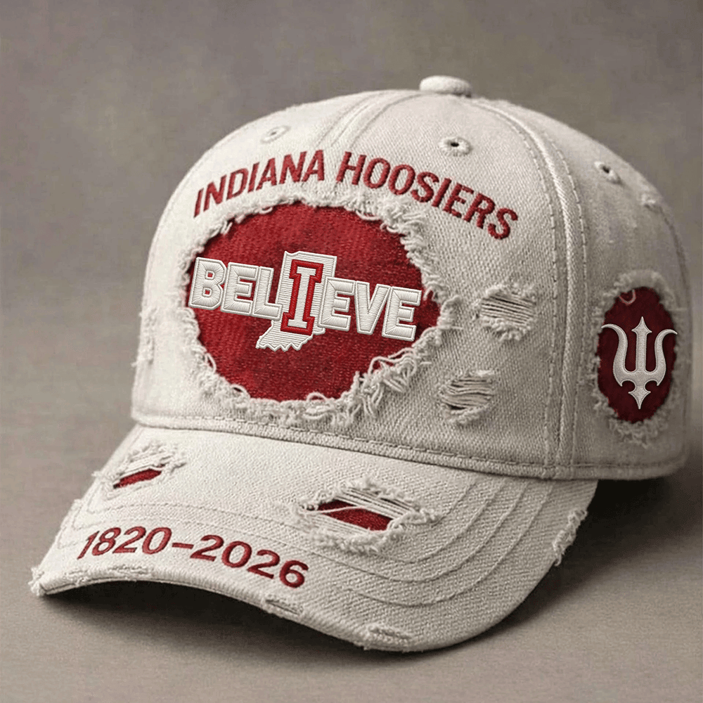 Indiana Hoosiers Believe 1920 2026 Hat Football Cap Indiana Hoosiers Lover Gifts