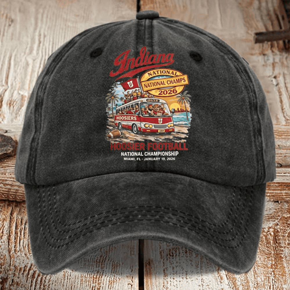 Indiana Hoosiers Football Hat National Champions Indiana 2026 Cap Cool Gift For Men