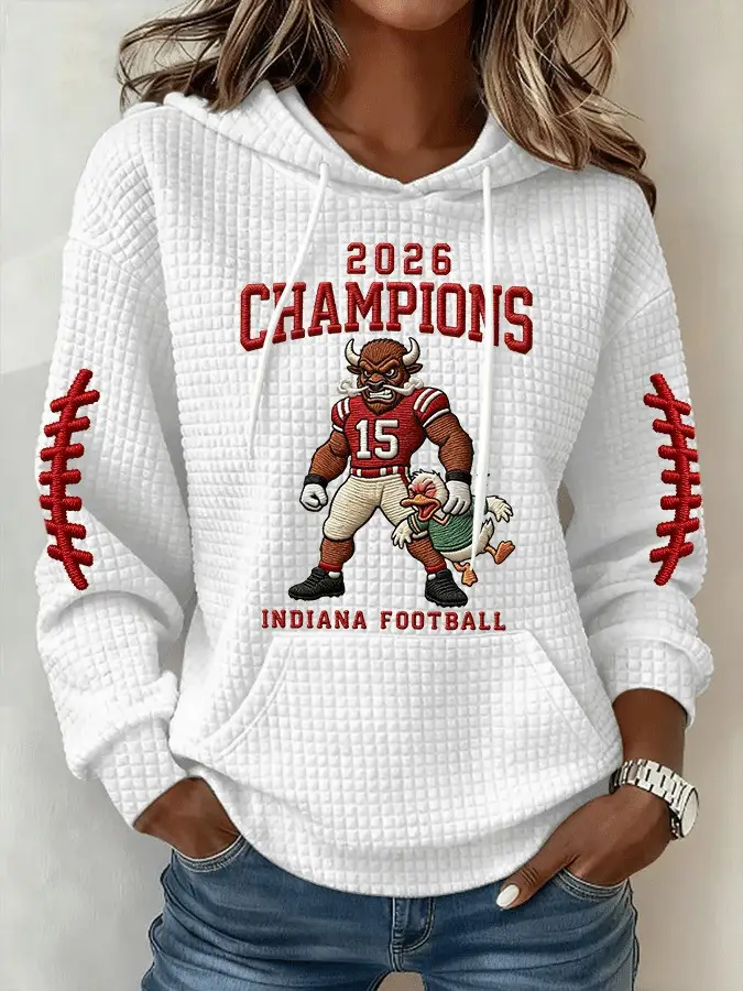 Indiana Hoosiers Football Hoodie 2026 Champions Indiana Football Items For Fans