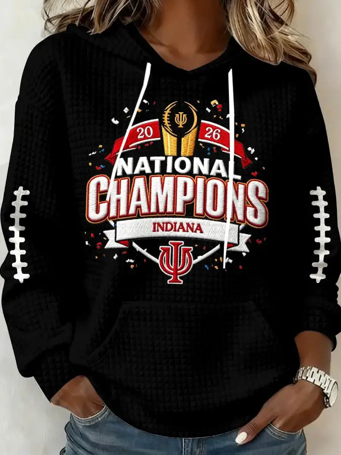Indiana Hoosiers Football Hoodie 2026 National Championship Indiana Clothing Gift For Fans