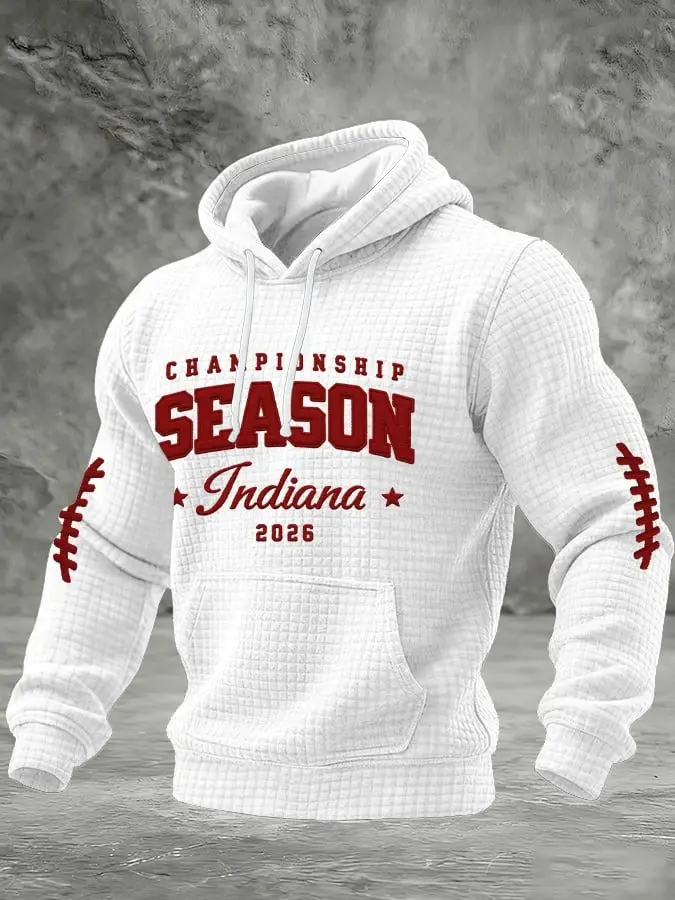 Indiana Hoosiers Football Hoodie Championship Season Indiana 2026 Merch For Men