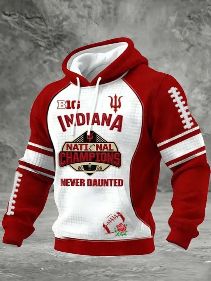 Indiana Hoosiers Football Hoodie Indiana Never Daunted Good Clothing Ideas For Fans