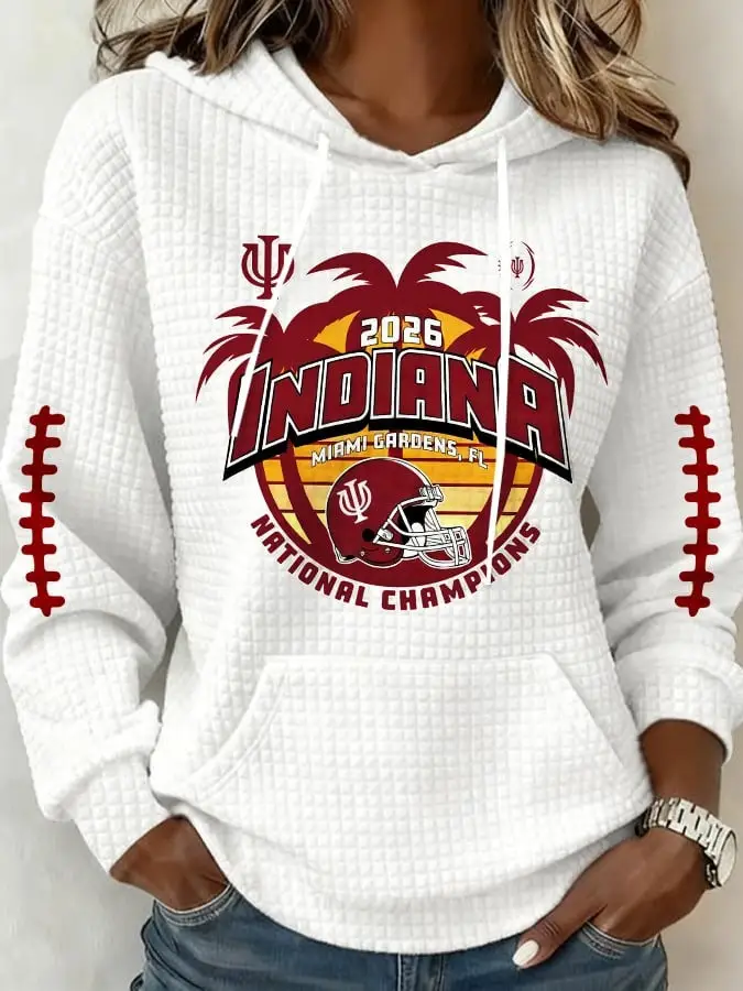 Indiana Hoosiers Hoodie 2026 Indiana National Champions Present For Game Day Fans