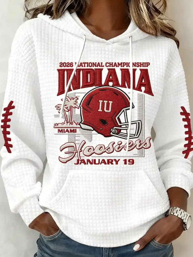 Indiana Hoosiers Hoodie 2026 National Championship Indiana January 19 Gift For Fans