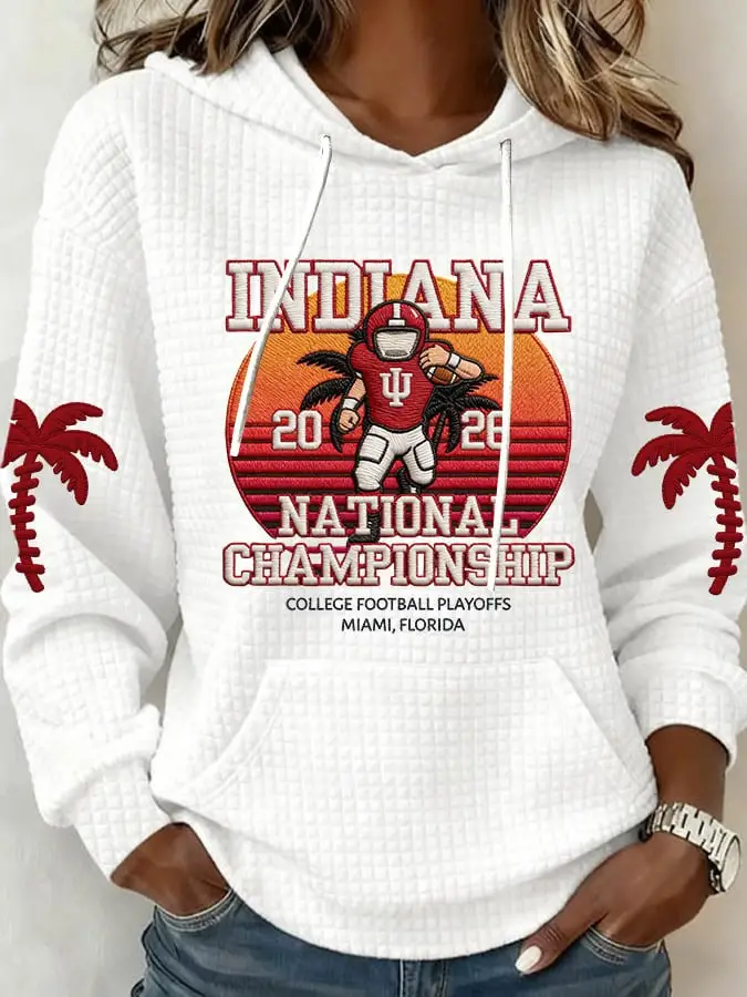 Indiana Hoosiers Hoodie Indiana National Championship 2026 Present For Supporters