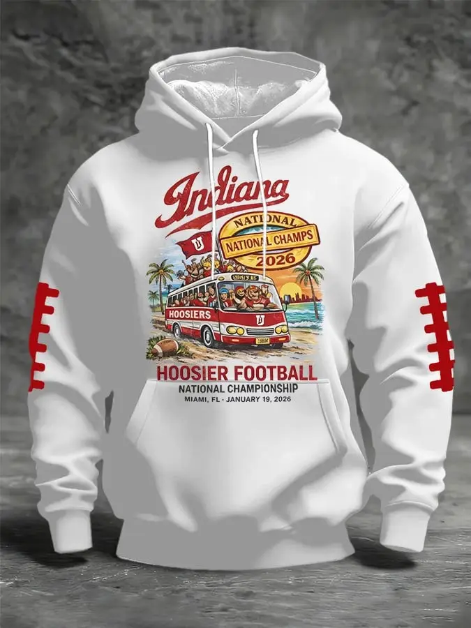 Indiana Hoosiers Hoodie National Champs 2026 Hoosiers Football Clothes Gift For Fans