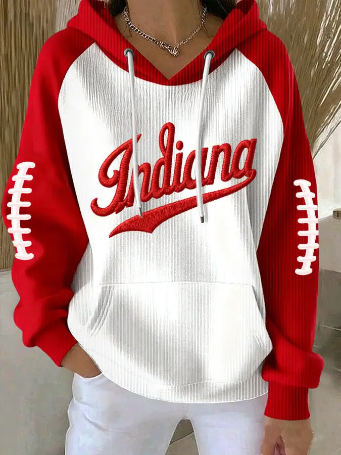 Indiana Hoosiers Merchandise Football Hoodie Game Day Presents For Wife