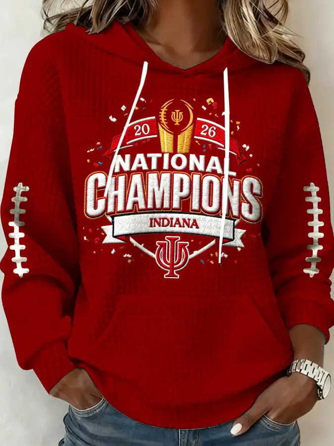 Indiana Hoosiers National Champions 2026 Hoodie Indiana Hoosiers Merch Girlfriend Gift Ideas