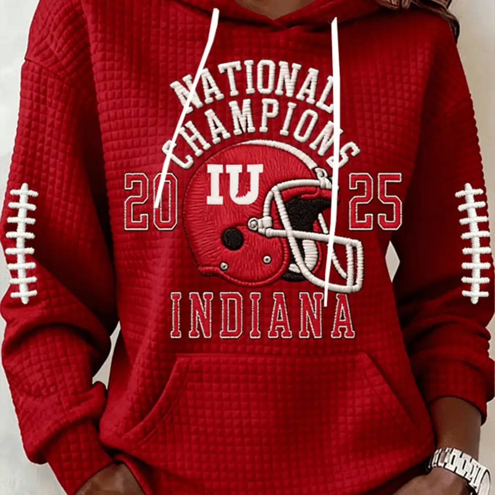 Indiana Hoosiers National Champions Hoodie Football Merch Gift For Girlfriend