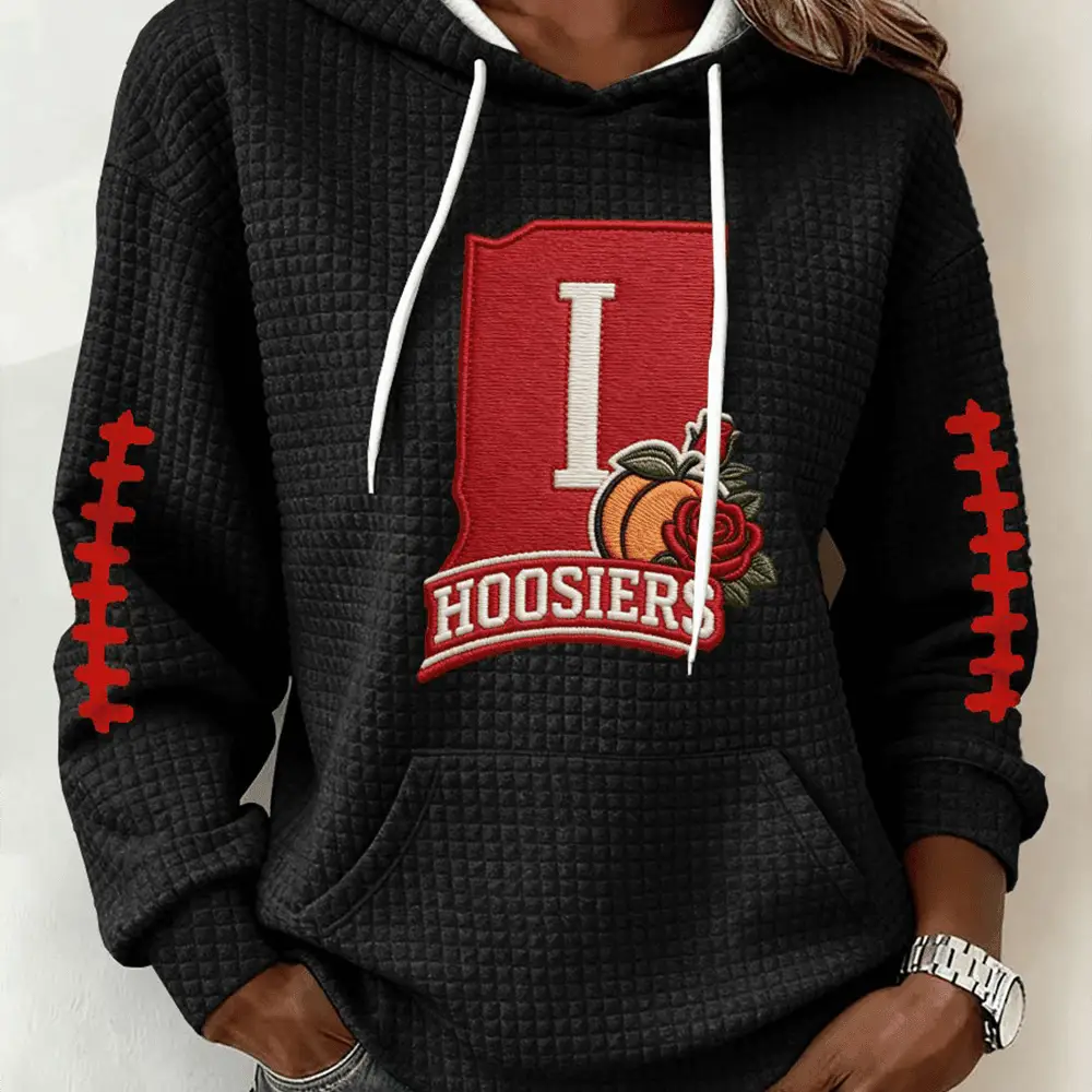 Indiana Hoosiers Peach Bowl Hoodie IU Football National Championship Clothing Football Gear