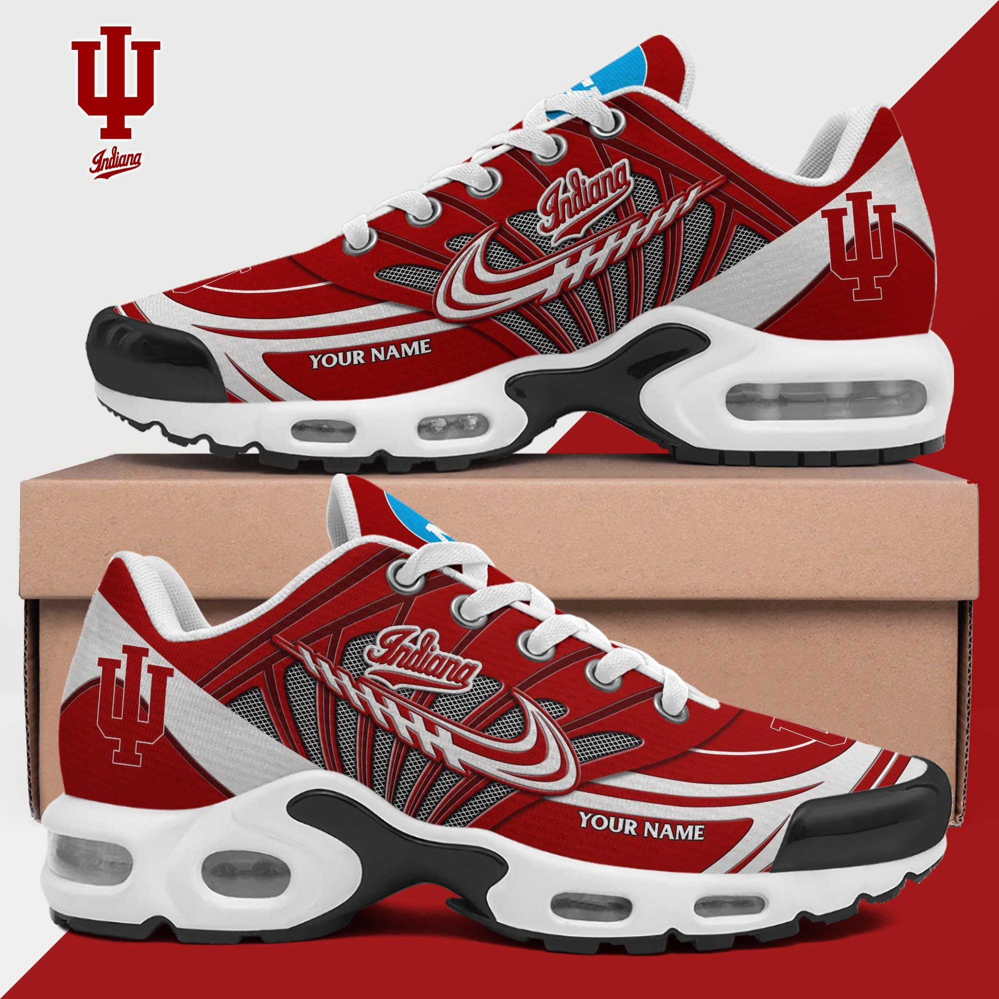 Indiana Hoosiers Shoes 2025 Version Custom Your Name Indiana Hoosiers Shoes 2025 Version Custom Your Name - Image 1