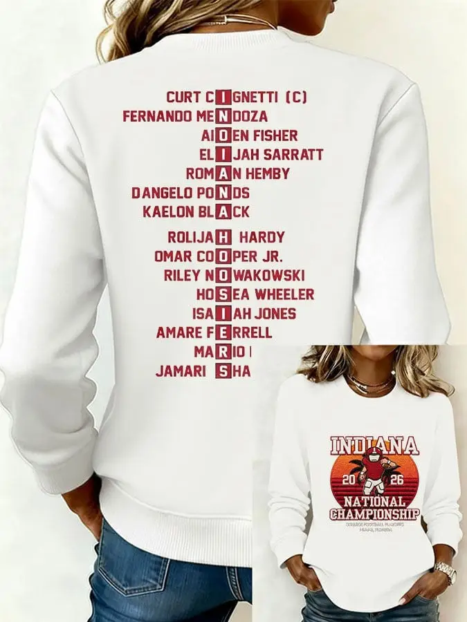 Indiana Hoosiers Sweatshirt National Championship 2026 Gift For Football Fans