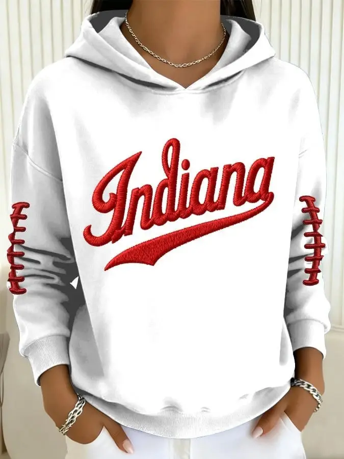 Indiana Hoosiers Sweatshirt Women's Football Game Day Merch Hoosiers Gifts Ideas For Fans
