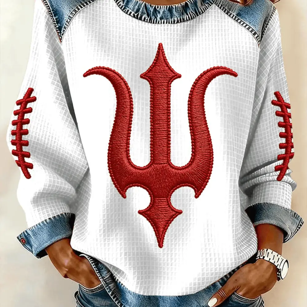 Indiana Hoosiers Trident Art Sweatshirt Football Merch Indiana Hoosiers Fan Gears Indiana Hoosiers Trident Art Sweatshirt Football Merch Indiana Hoosiers Fan Gears - Image 1