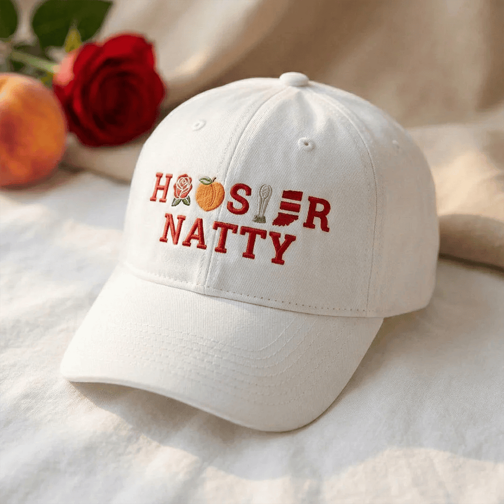 Indiana National Champions Hat IU Peach Rose Bowl Baseball Cap Fan Gear