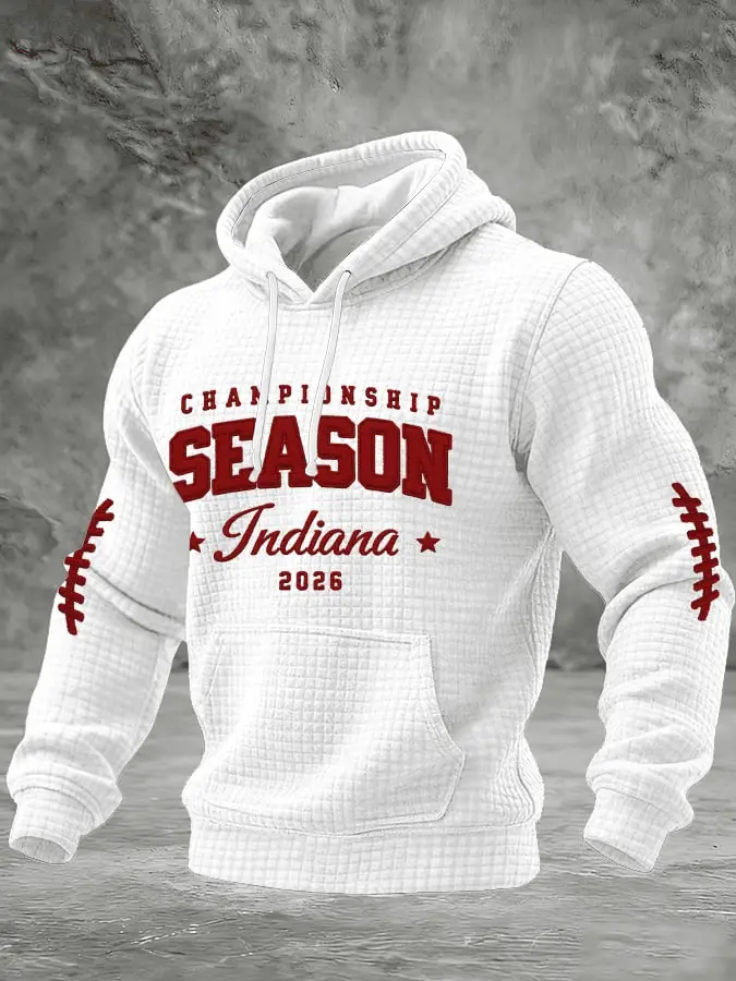 Indiana National Championship Hoodie Waffle Indiana Pride Best Clothes for Fans Indiana National Championship Hoodie Waffle Indiana Pride Best Clothes for Fans - Image 1