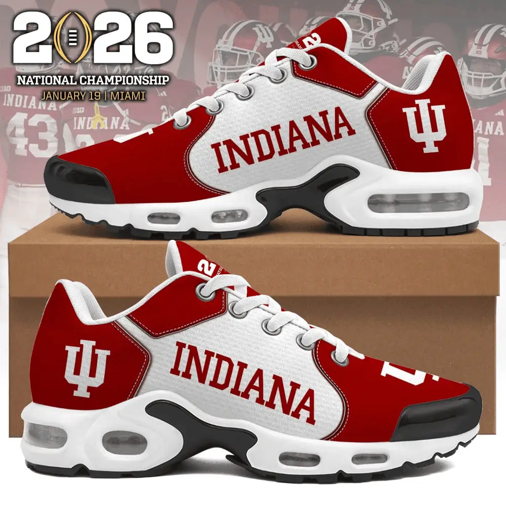 Indiana National Championship Shoes IU Football Merch Gift for Hoosiers Fans Indiana National Championship Shoes IU Football Merch Gift for Hoosiers Fans - Image 1