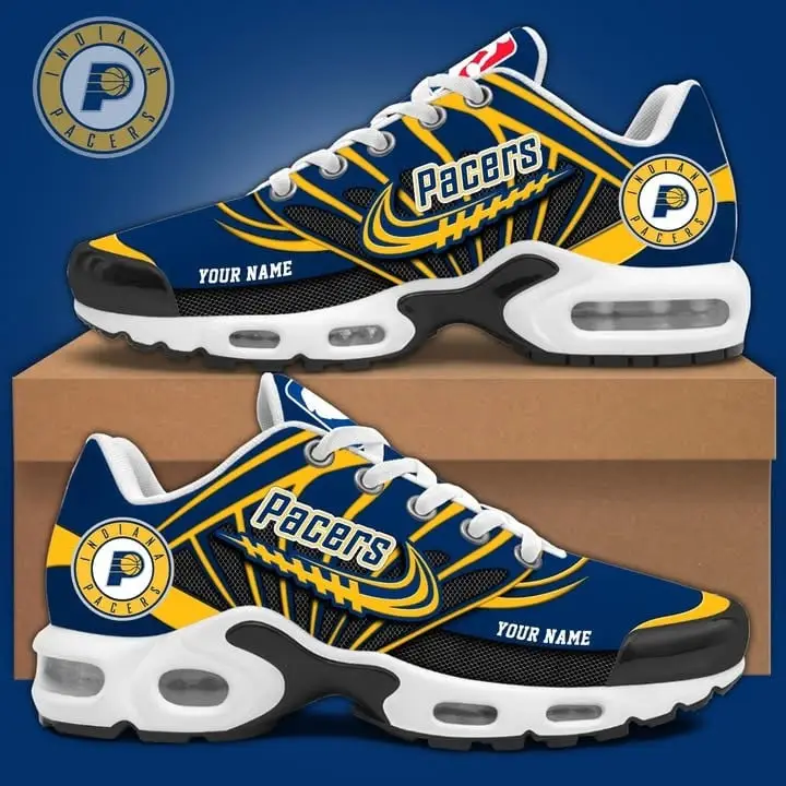 Indiana Pacers Air Max Plus Sneakers Merchandise Sport Shoes Basketball Best Fan Gifts
