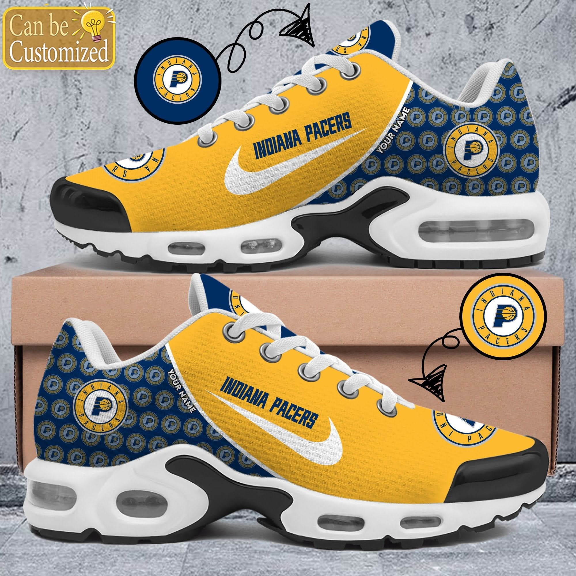 Indiana Pacers Shoes Personalized