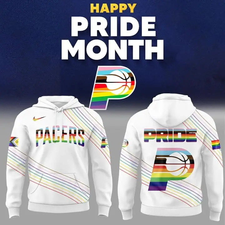Indiana Pacers x Happy Pride Month Hoodie Support LGBT Pride Merch Basketball Lovers Gifts