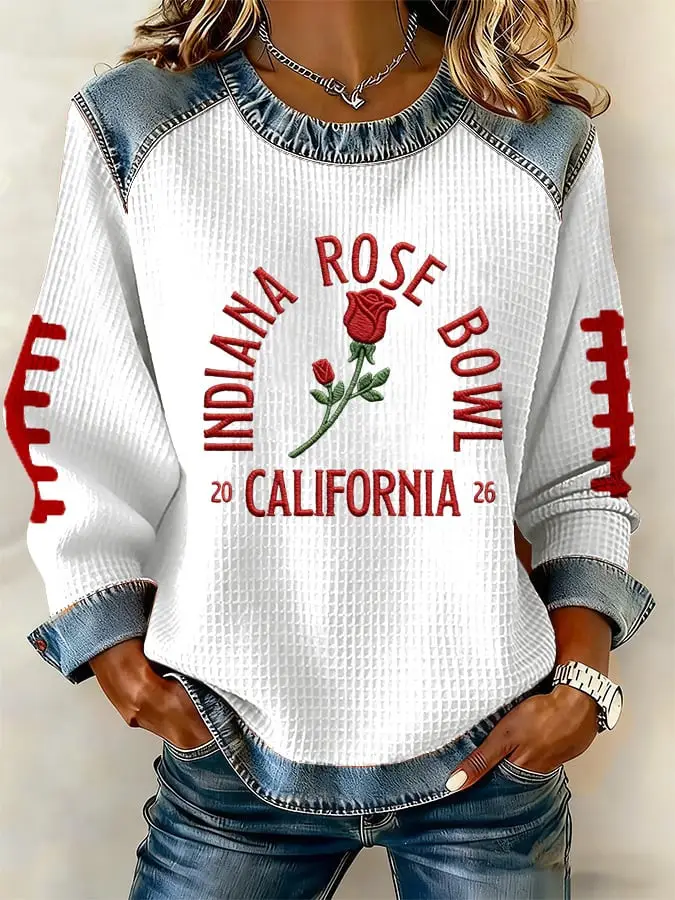 Indiana Rose Bowl California Sweatshirt Indiana Hoosiers Merch Game Day Gift For Her