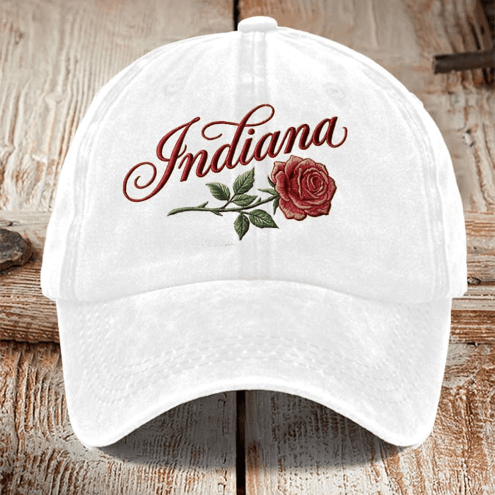 Indiana Rose Bowl Hat Indiana Hoosiers Baseball Cap Football Lover Presents Indiana Rose Bowl Hat Indiana Hoosiers Baseball Cap Football Lover Presents - Image 1