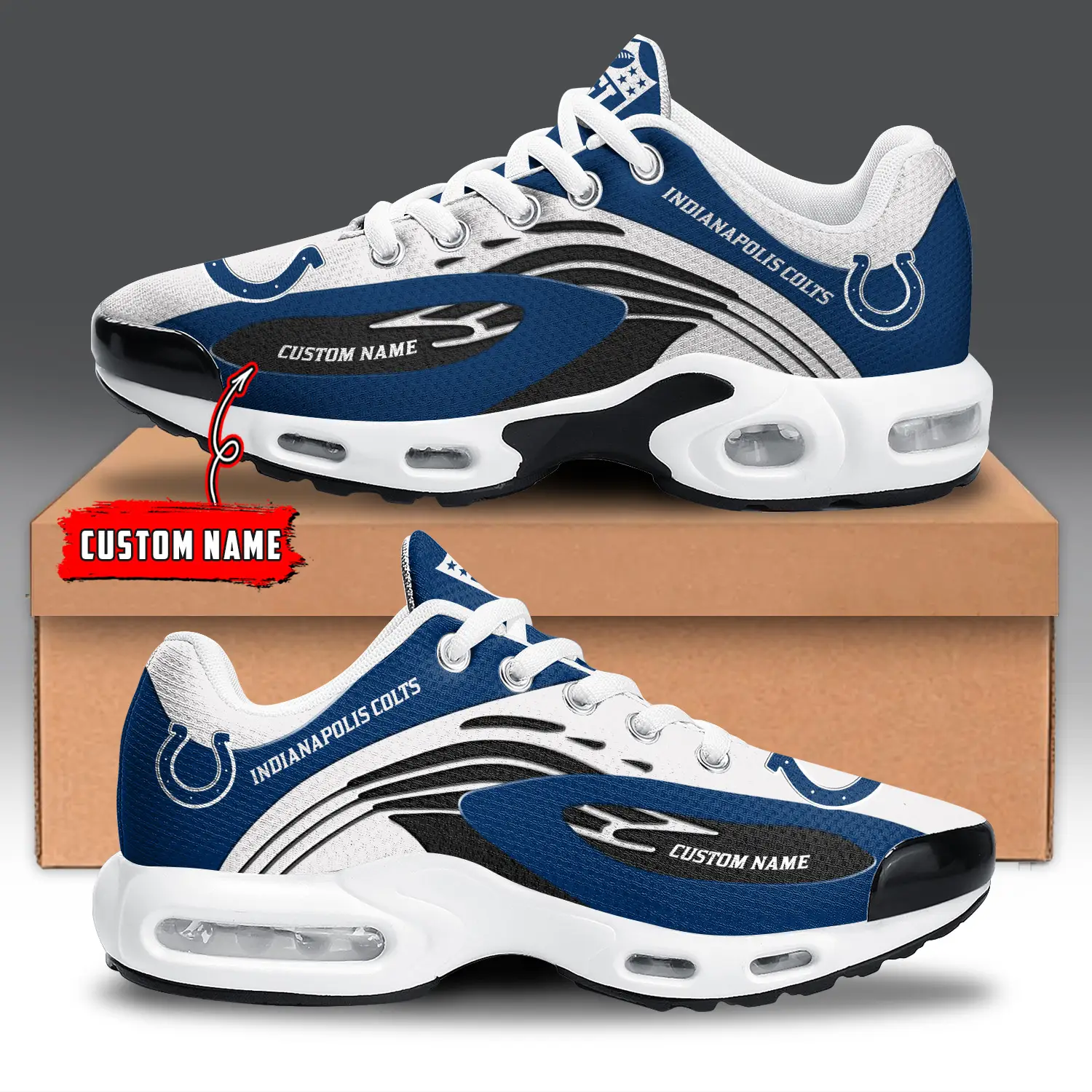 Indianapolis Colts Air Max Plus Shoes Sneakers For Men And Women