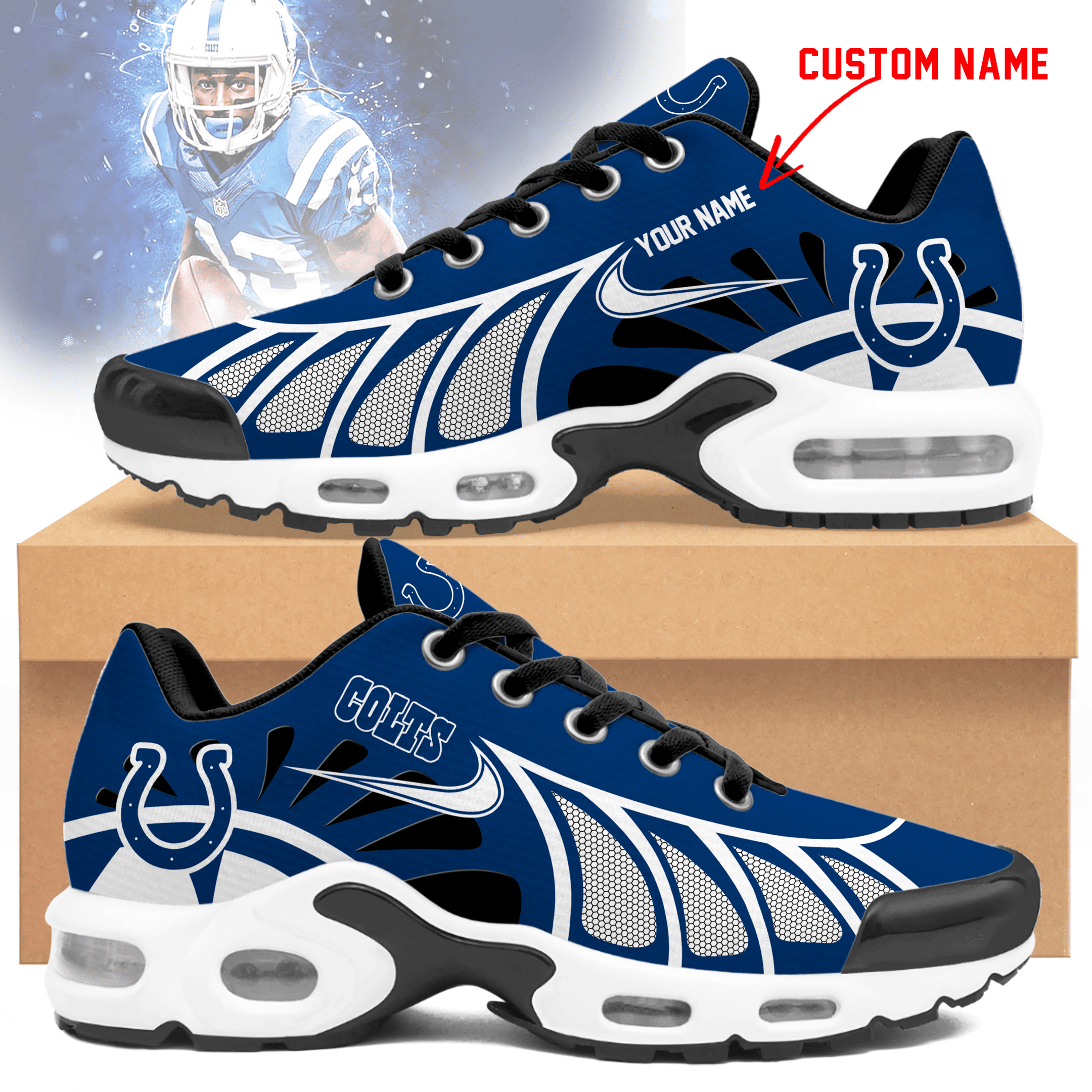 Indianapolis Colts Personalized Air Max Shoes Td 050625