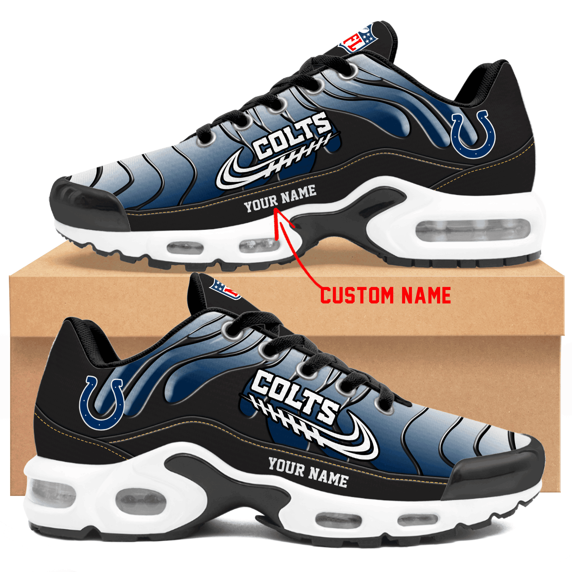Indianapolis Colts Personalized Air Max Shoes Td