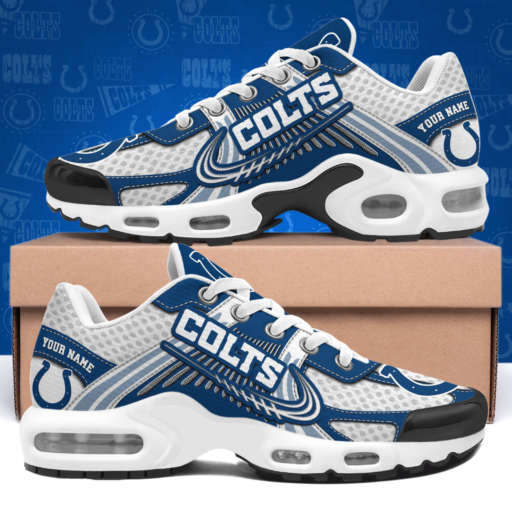Indianapolis Colts Shoes Custom Your Name, Sport Team Shoes
