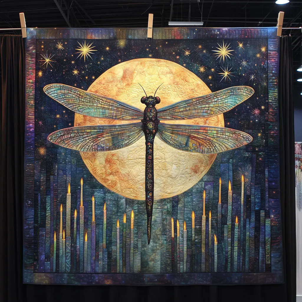 Interior Space Dragonfly Quilt Comfortable Microfiber Quilt Blanket for Everyday Use Interior Space Dragonfly Quilt Comfortable Microfiber Quilt Blanket for Everyday Use - Image 1