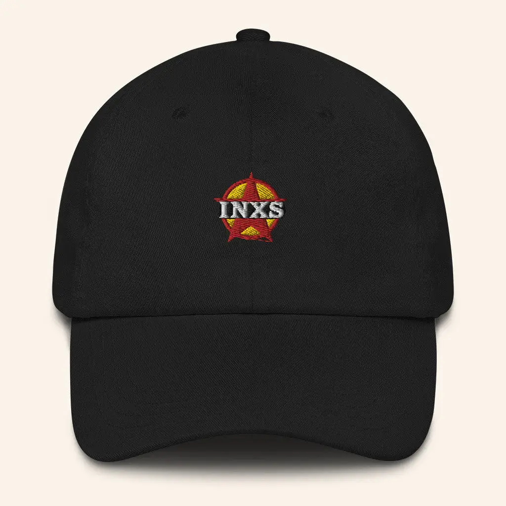 INXS Merch Vintage Star Logo Embroidered Cap Birthday Gift For Dad -WearandDecor