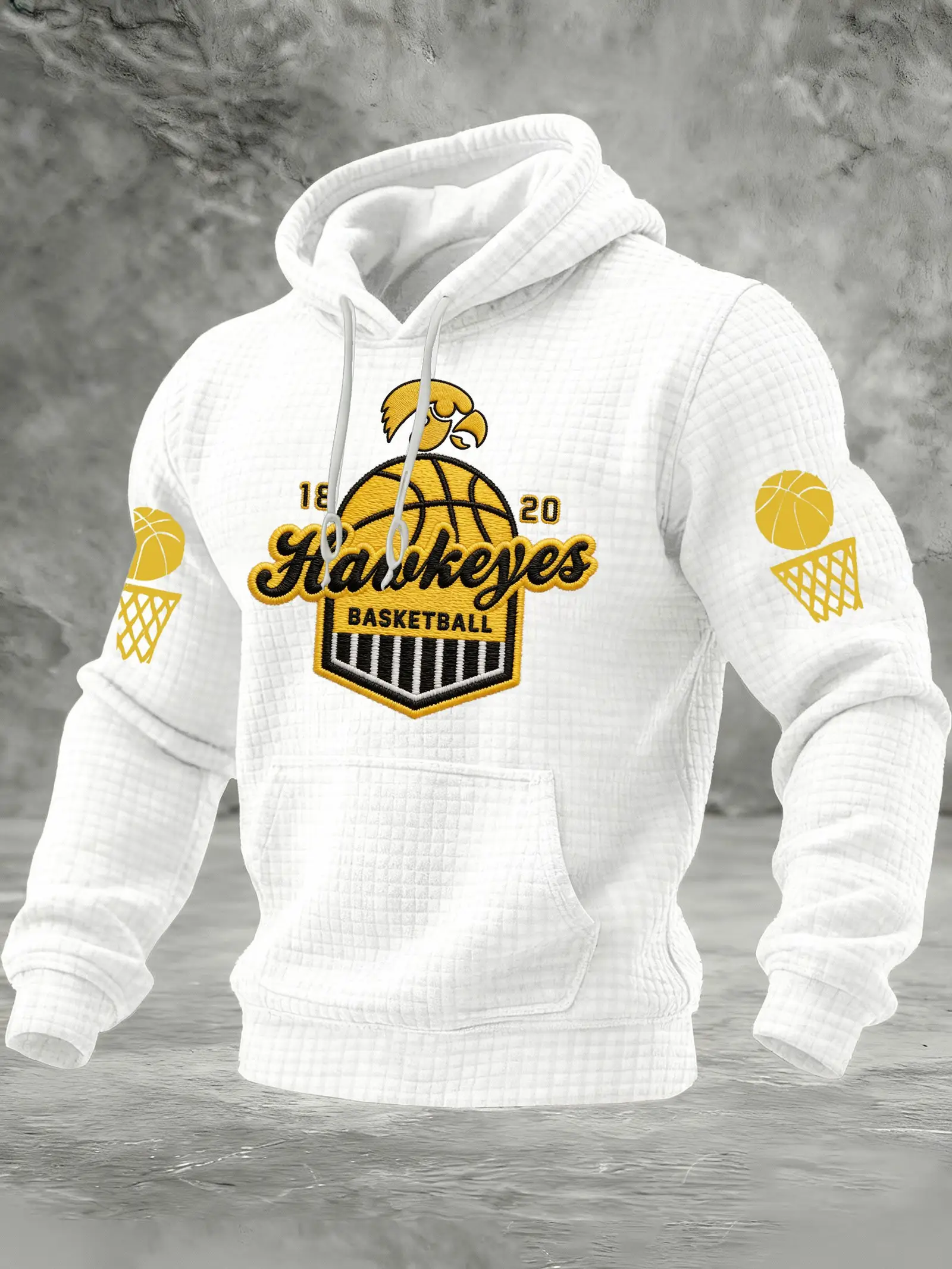 Iowa Hawkeyes Basketball Hoodie Men's Game Day Outfits Hawkeyes Basketball Merch Gift For Fans
