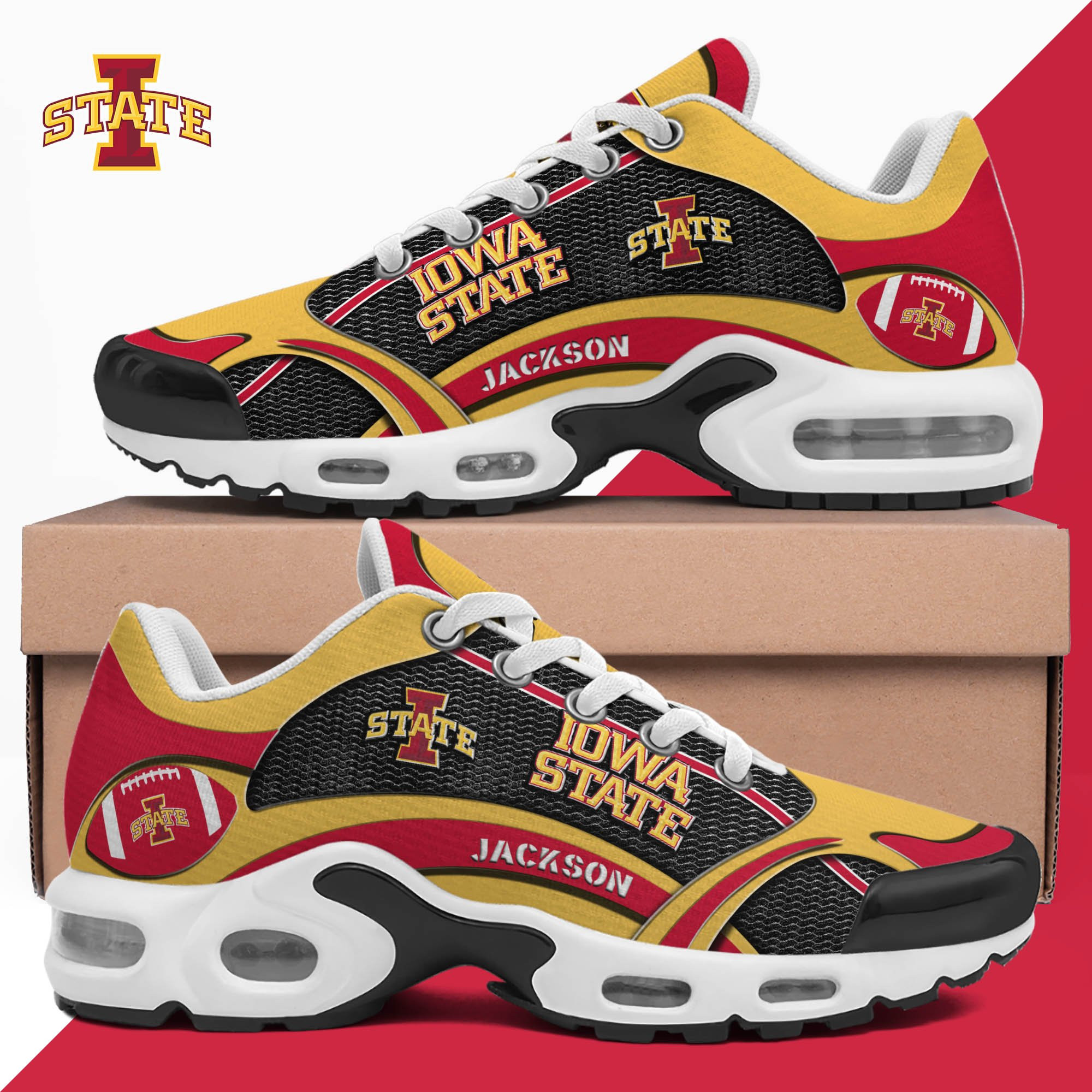 Iowa State Cyclones Team Shoes 2025 Version Custom Name 889