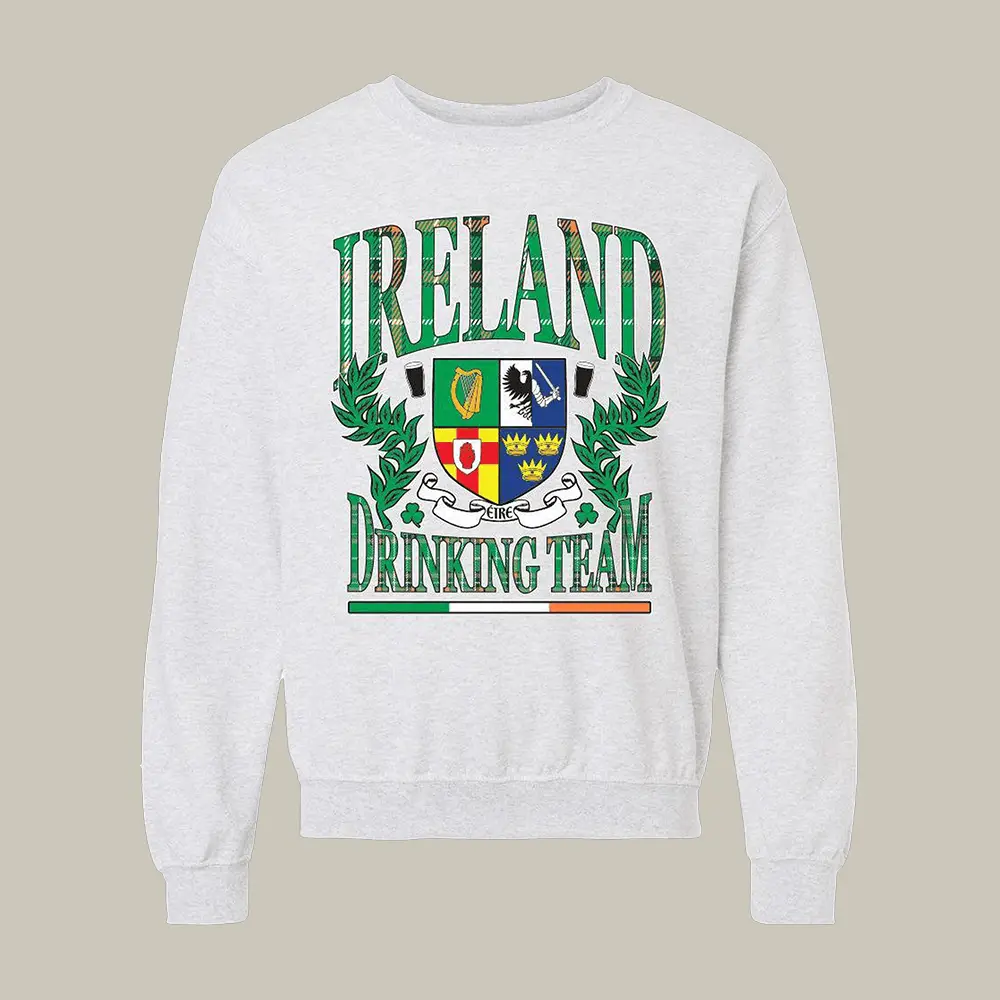 Ireland Drinking Team Barstool Sports Sweatshirt Saint Patrick's Day Apparel Gift Idea For Him Ireland Drinking Team Barstool Sports Sweatshirt Saint Patrick's Day Apparel Gift Idea For Him - Image 1
