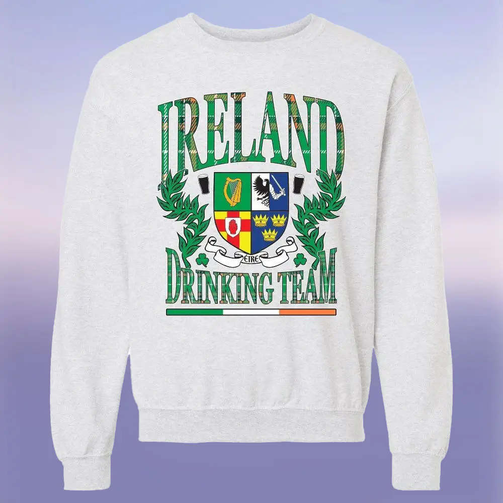 Ireland Drinking Team Sweatshirt St Patrick Day Outfits Unisex Gift for Irish Friends Ireland Drinking Team Sweatshirt St Patrick Day Outfits Unisex Gift for Irish Friends - Image 1
