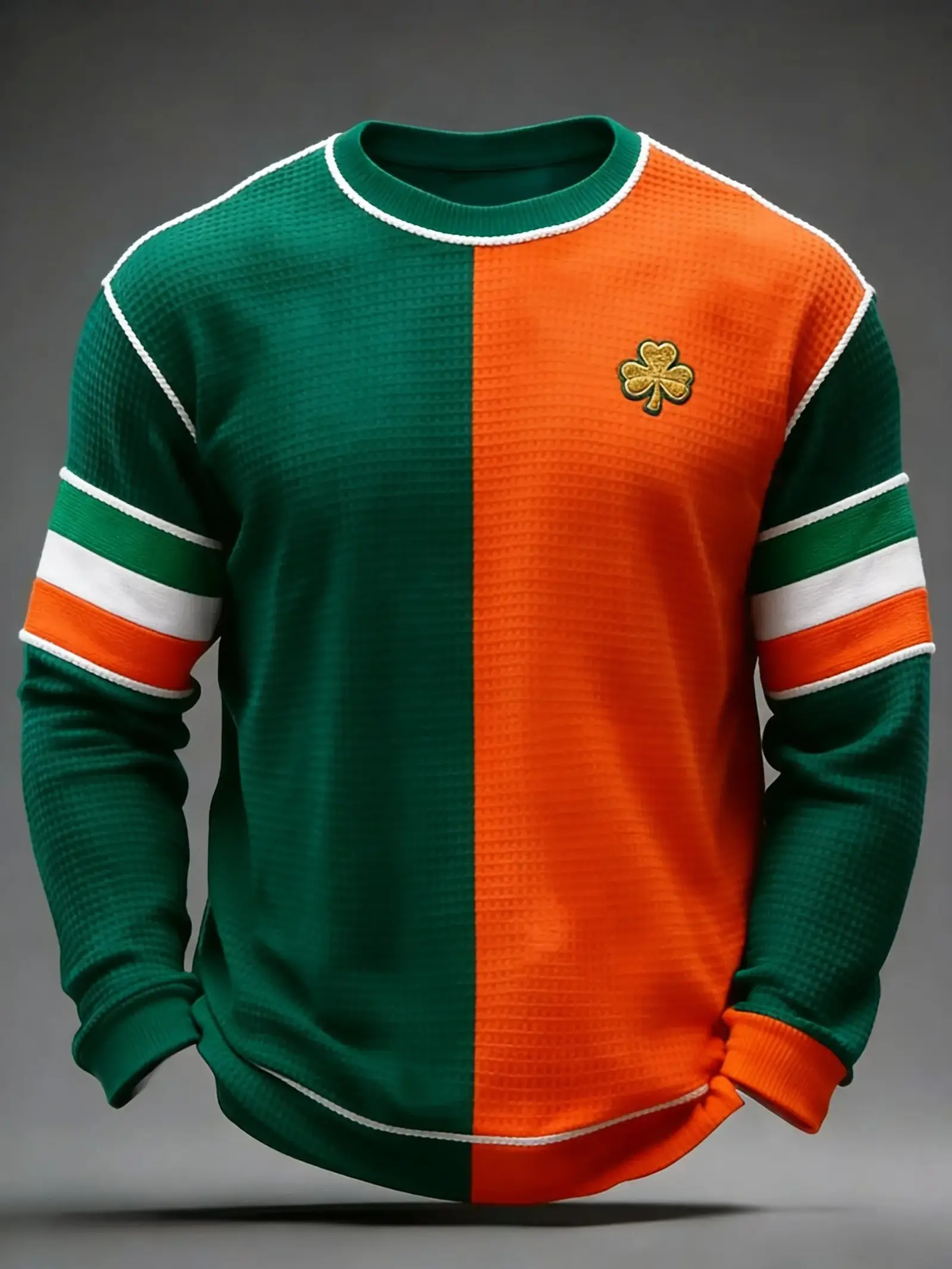 Ireland Flag Shamrock Sweatshirt Irish Heritage Pride Clothing St Patricks Day Fan Gear Gift For Him
