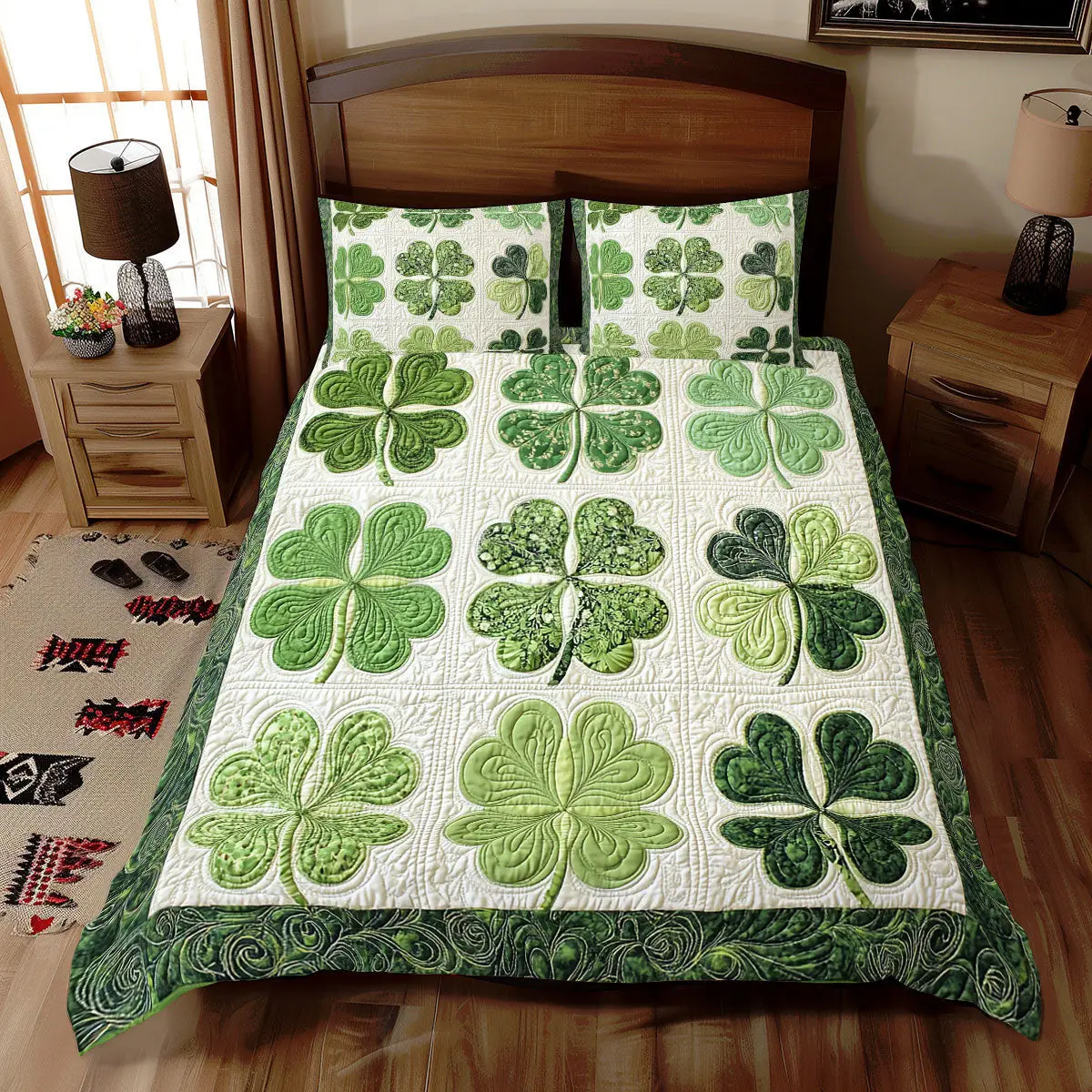 Irish Charm Duvet Cover Set Quilt Bedding Set Bedspread Saint Patrick'S Day Gifts