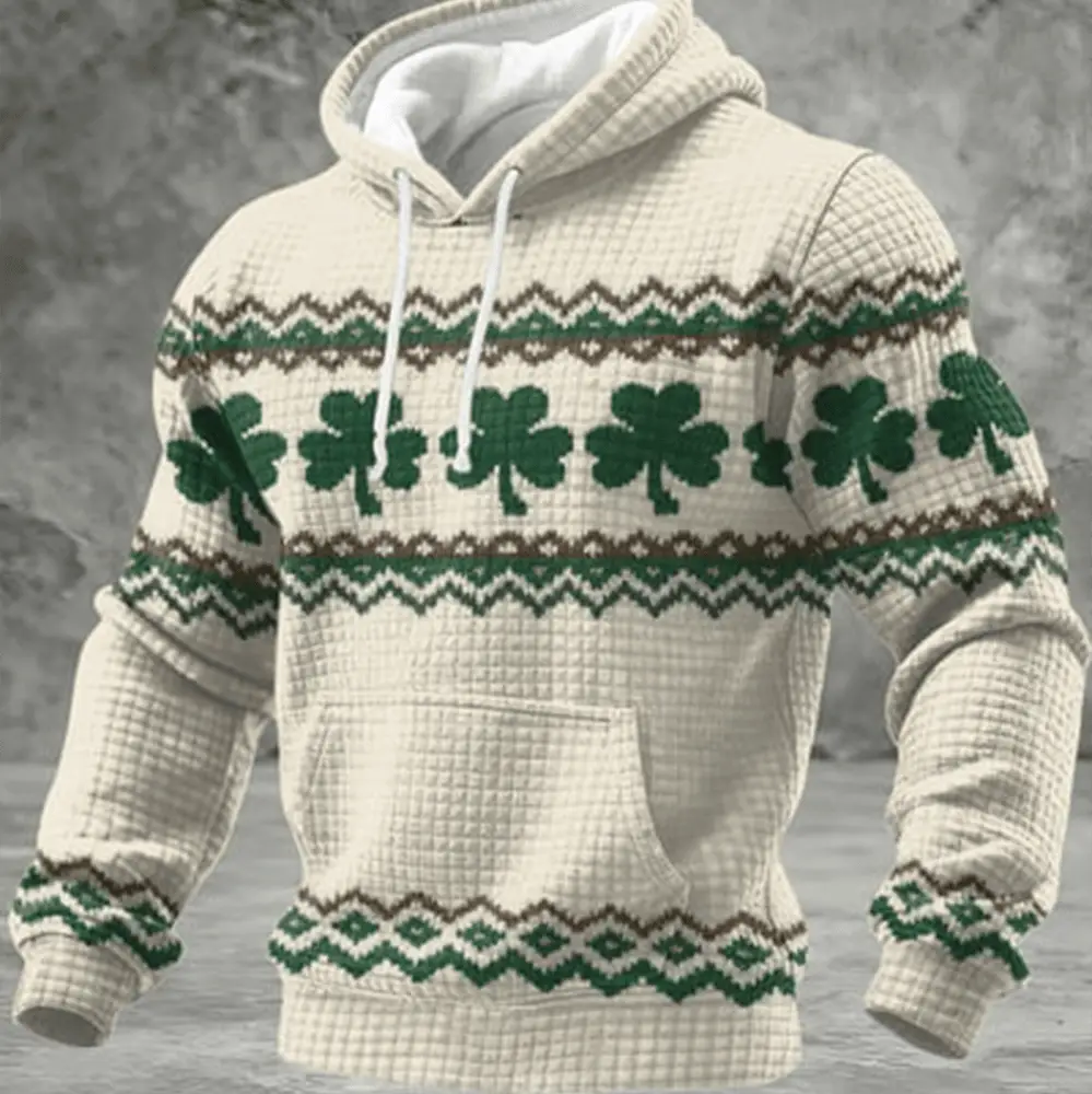 Irish Shamrock Day Hoodie St Patrick's Day Hooded Sweatshirt Shamrock Day Gifts